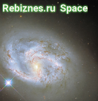 Галактика NGC 4680 в объективе телескопа “Хаббл”